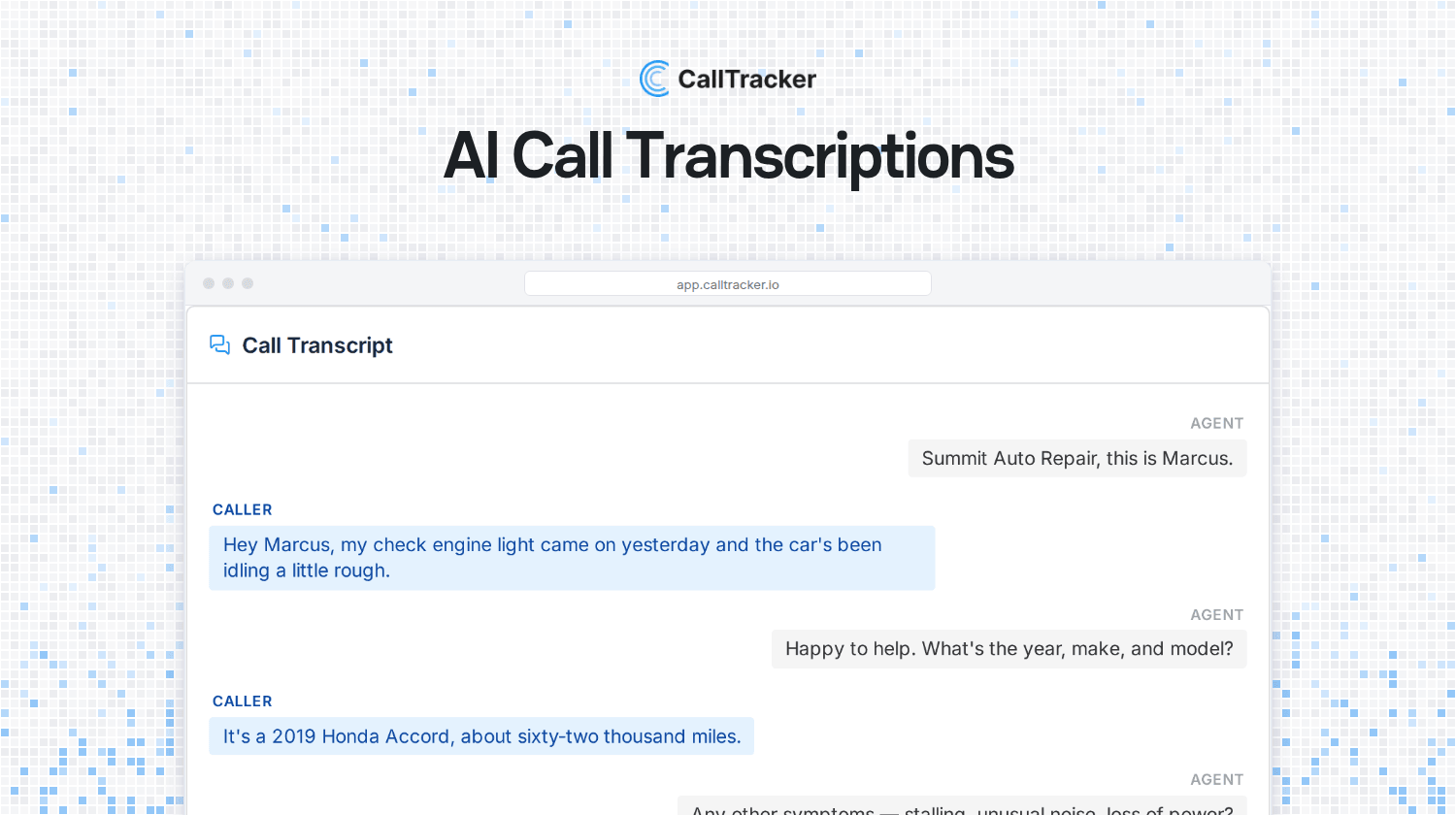 Introducing AI Call Transcriptions