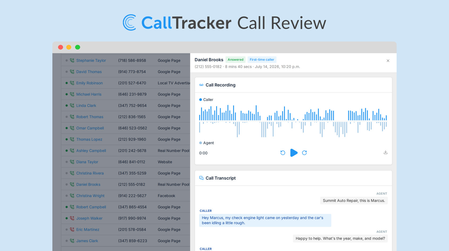 Introducing Call Review: Faster Call Tagging Without Leaving Your Call Log
