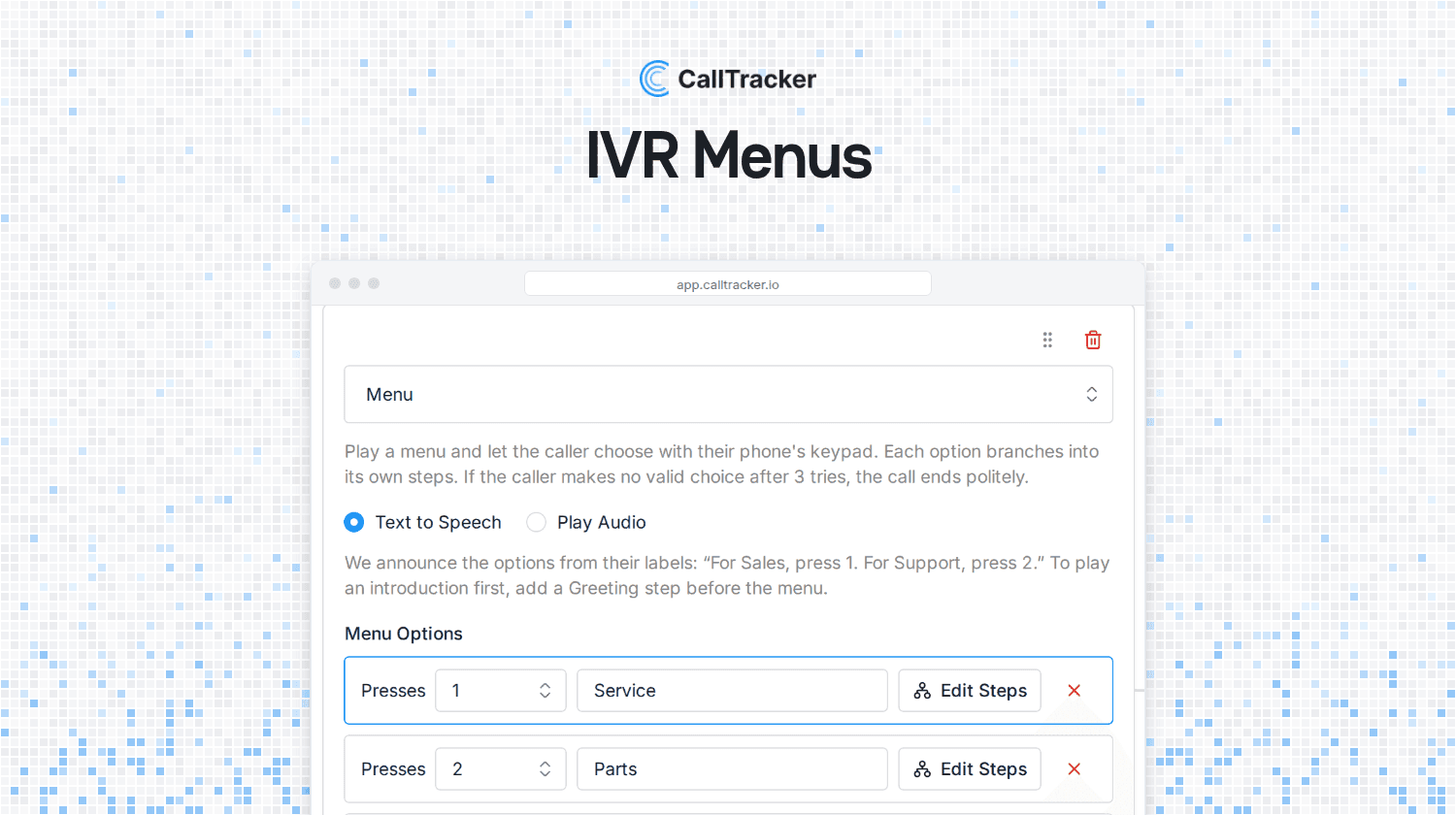 Introducing IVR Menus
